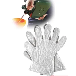 Rękawice ochronne foliowe (jednorazowe 100szt.) M 