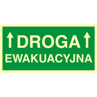 Znak droga ewakuacyjna TD (AC006)