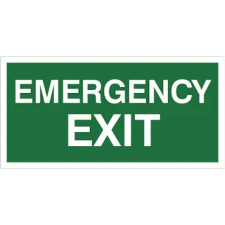  Znak emergency exit na Folii Świecącej (806)