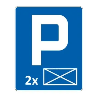 Znak parking koperta