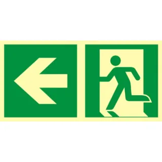 Znak kierunek do wyjścia ewakuacyjnego - w lewo TD (AAE102)