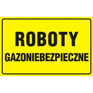 Znak Roboty gazoniebezpieczne (JD025)