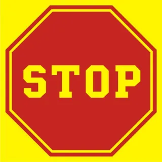 Znak Stop (tablica do oznaczenia autobusu szkolnego) na Folii Świecącej (SA032)