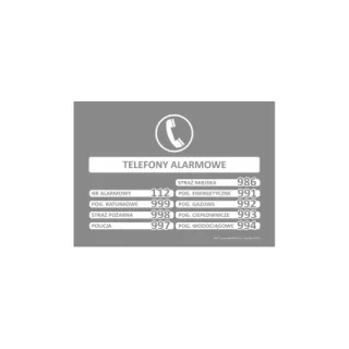 Znak Telefony alarmowe (IN027)