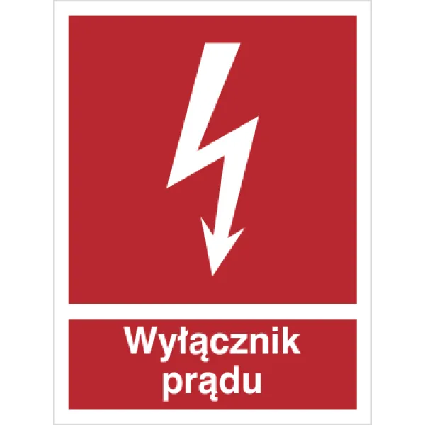 Znak wyłącznik prądu na Płycie Świecącej (219-01)