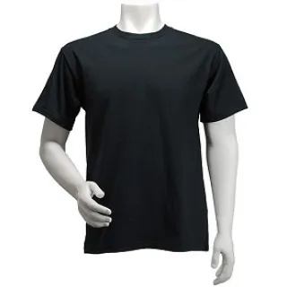 Koszulka T-SHIRT czarna gramatura 180g/m2
