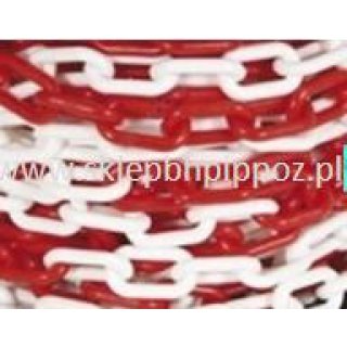 Łańcuch biało czerwony z tworzywa sztucznego 