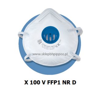 Półmaska ochronna filtrująca z zaworkiem X 100V FFP1 R D (op.10szt.) 