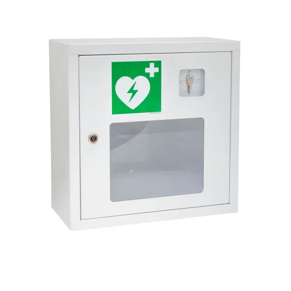 Szafka na defibrylator AED biała na kluczyk