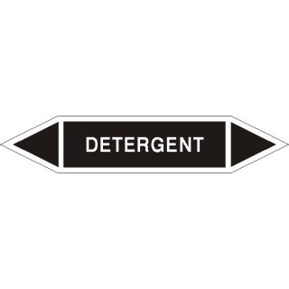 Tabliczka na rurociągi Detergent znak na płycie PCV