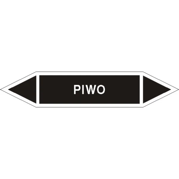 Tabliczka na rurociągi Piwo znak na płycie PCV (R-IC10)