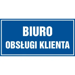 Znak Biuro obsługi klienta (PB072)