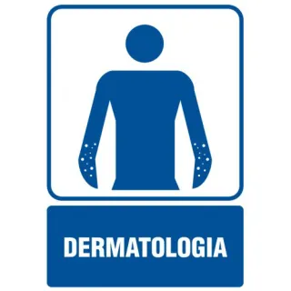 Znak Dermatologia na Folii Samoprzylepnej (RF012)