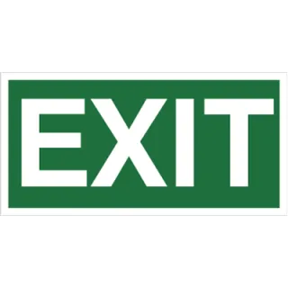 Znak exit na Folii Świecącej (920-02)