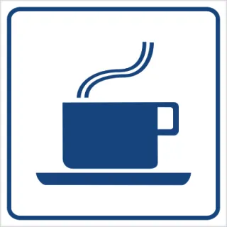 Znak kawiarnia na Folii Samoprzylepnej (823-51)