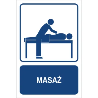 Znak masaż na Folii Samoprzylepnej (823-163)