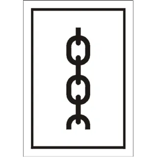 Znak miejsce zakładania zawiesi na Folii Samoprzylepnej (701-06)