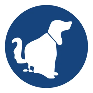 Znak nakaz sprzątania po psie na płycie PCV (426)