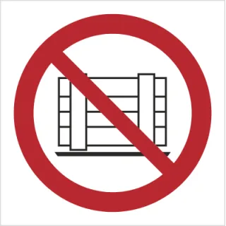 Znak nie zastawiać na Folii Samoprzylepnej (P23)
