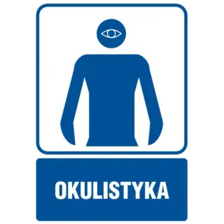 Znak Okulistyka na Folii Samoprzylepnej (RF009)