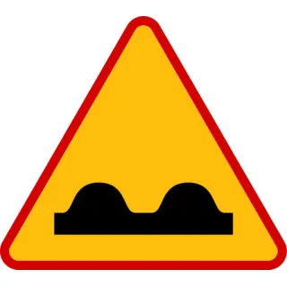Znak ostrzegawczy METALOWY Nierówna droga (A11)