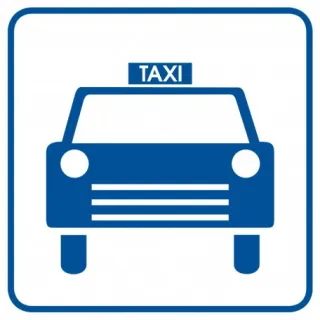 Znak Postój taksówek na Folii Samoprzylepnej (RA040)