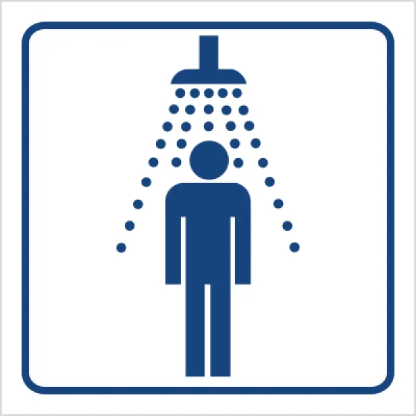 Znak prysznic na Folii Samoprzylepnej (823-71)