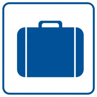 Znak Przechowalnia bagażu na Folii Samoprzylepnej (RA002)