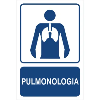 Znak pulmonologia na płycie PCV (823-142)