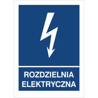 Znak rozdzielnia elektryczna na płycie PCV (530-26)