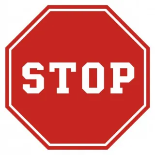 Znak Stop na Folii Samoprzylepnej (SA012)