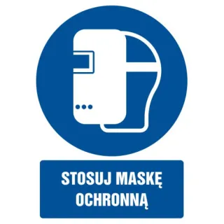 Znak stosuj maskę ochronną na Folii Samoprzylepnej (GL027)