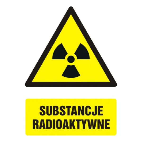 Znak Substancje radioaktywne na Folii Samoprzylepnej (GF012)