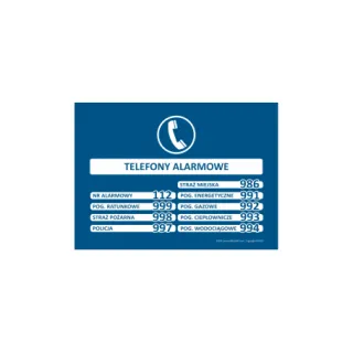 Znak Telefony alarmowe (IN024)