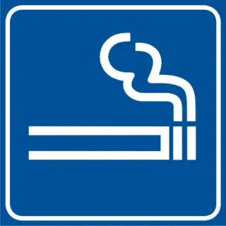 Znak Tu wolno palić na Folii Samoprzylepnej (RA113)