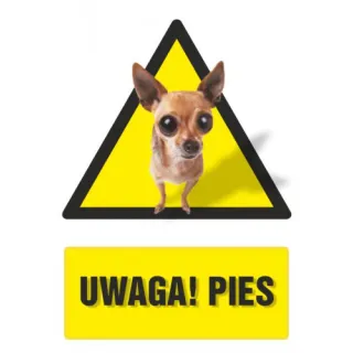 Znak Uwaga! Pies (PC200)