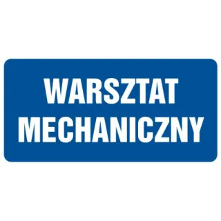 Znak Warsztat mechaniczny (PB078)