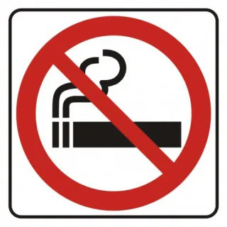Znak Zakaz palenia na płycie PCV (SD004)
