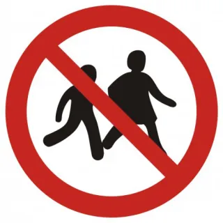 Znak Zakaz wstępu dzieciom na płycie PCV (GAP036)