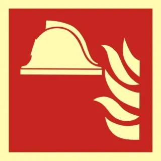 Znak zestaw sprzętu ochrony przeciwpożarowej na płycie PCV (BAF004)