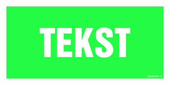 Znak na zamówienie Wzór S-108 na folii samoprzylepnej świecącej