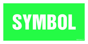 Znak na zamówienie Wzór S-107 na płycie zwykłej