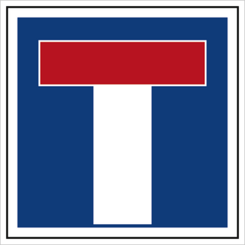 Znak droga bez przejazdu (703-12)