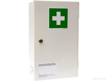 Apteczka stalowa ścienna 50.MIX z wyposażeniem (bardzo duża)