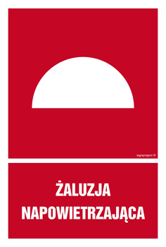 Znak Żaluzja napowietrzająca (BC065)