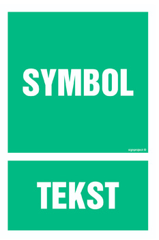 Znak na zamówienie Wzór S-101 na płycie zwykłej