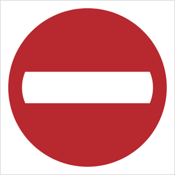 Znak zakaz wjazdu (702-01)