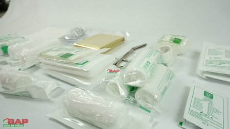 Wyposażenie apteczki pierwszej pomocy DIN 13164 + ustnik