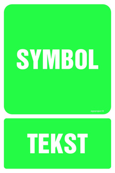 Znak na zamówienie Wzór S-104 na płycie świecącej