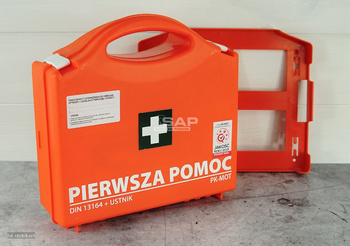 Apteczka pierwszej pomocy P-10 z wyposażeniem 13164 + ustnik